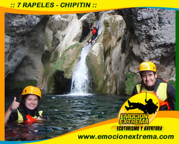 Tour al Cañon Del Chipitin o 7 Rapeles