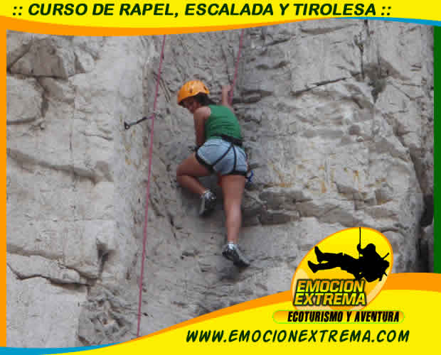 DIVERTIDO CURSO DE RAPEL, ESCALADA EN ROCA Y TIROLESA. DISEÑADO PARA PRINCIPIANTES, SIN EXPERIENCIA, ES FACIL DIVERTIDO Y SEGURO ¡AVENTURA PARA TODOS! EN MONTERREY NUEVO LEON MEXICO AVENTURATE CON EMOCIONEXTREMA.COM